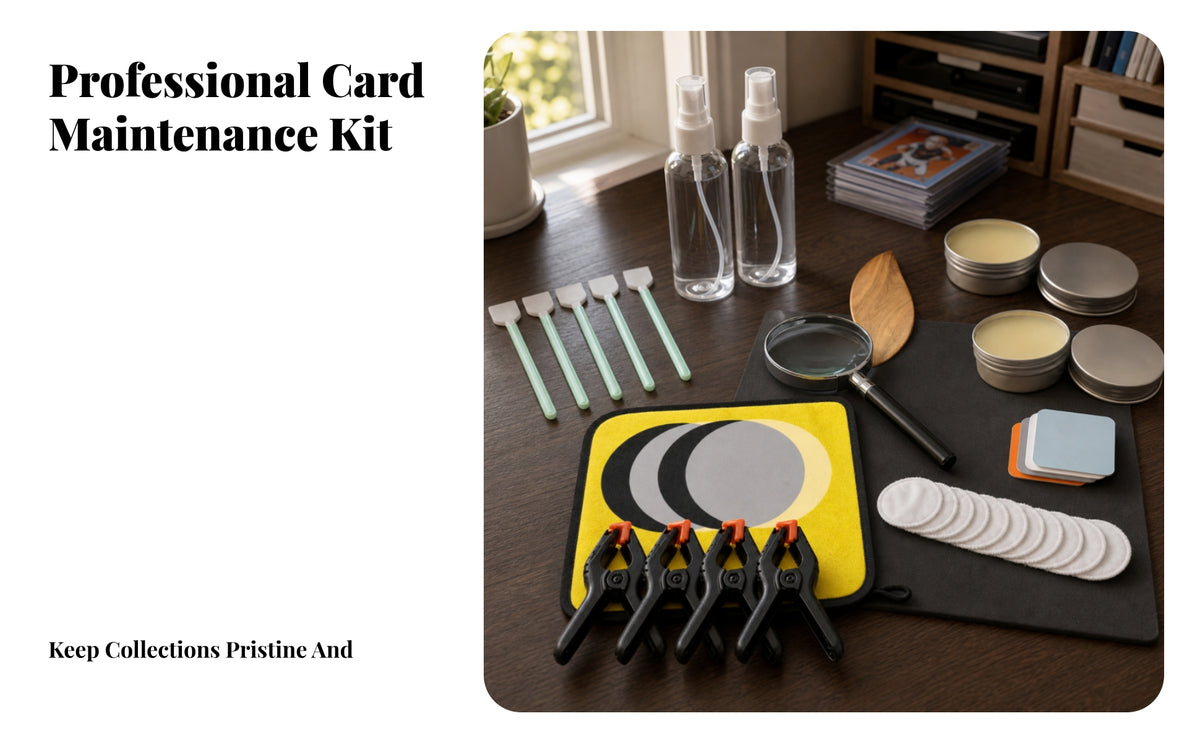 Multi-Functional Trading Card Cleaning | Professional Grade, collectible card Cleaning Kit, for Hobby Desks
