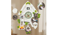 cuckoos Clock with Pendulum Crackle-Finish cuckoos Clock Decorative for Living Room