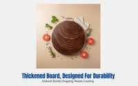 Round Ironwood Chopping Board, Microbial Resistant, Thick Durable Wood, Kitchen Cutting Board, Easy to Clean