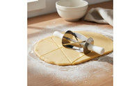 Croissant Cutter Food-Grade Stainless Steel Croissant Shaper Tool Triangle Pastry Cutter Double Handle Design for Bakery