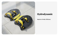 3 Pieces Builds Strength Swimming Hand Paddles Hydrodynamic Design Stroke Improvement Paddles Adjustable Straps Front Crawl Training Gear Posture Ion for Swimmers, Children, Beginners