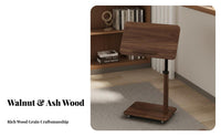Adjustable Height Tilting C-Shaped End Table 360-Degree rotate Indoor Furniture Multi-Purpose Space-Saving Design for Apartment Dwellers, Home Workers, Students, Living Room, Bedroom, Small Spaces