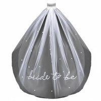 European Style Bridal Veil, Double Tier Bead Embroidery, Crystal Border, Iron Comb, Wedding Party Accessory