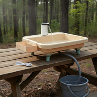 Portable Hand Washing Station Camping Wash Station with Faucet Materials Outdoor Sink with Electric Water Pump for RV Owners