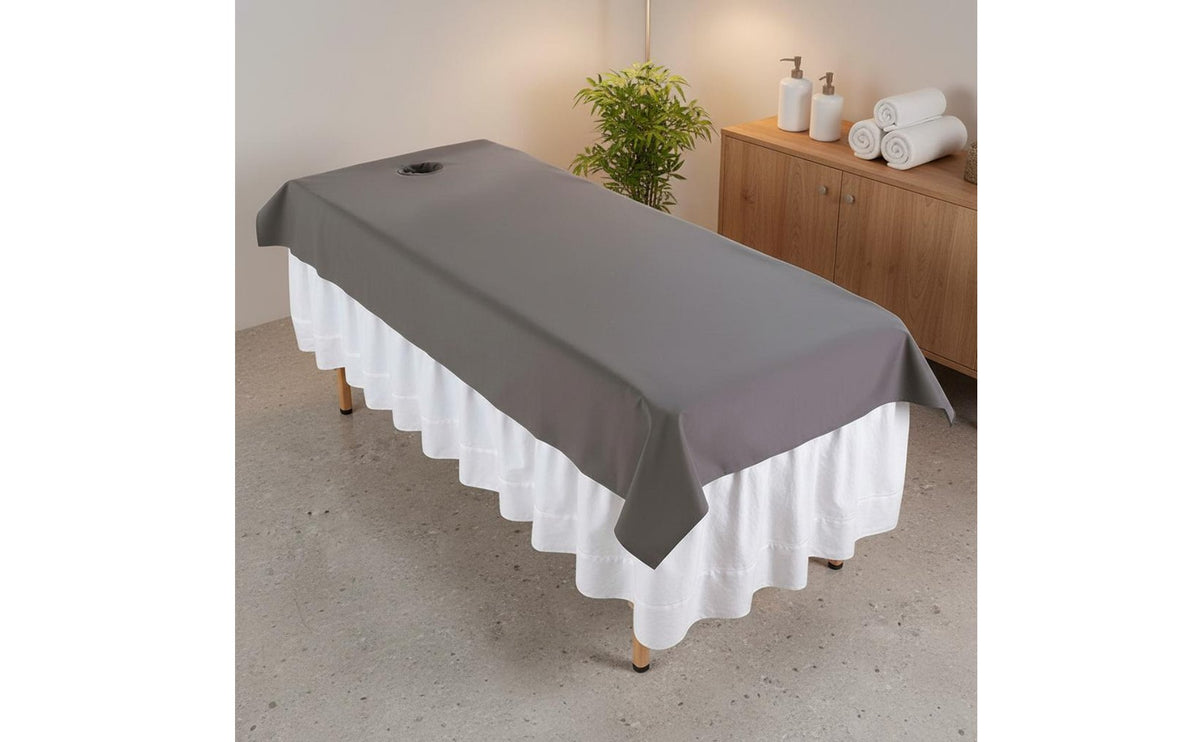 Beauty Salon Bed Sheet Washable Reusable Massage Bed Sheet Oil-Resistant Professional Linens for Estheticians, Spas