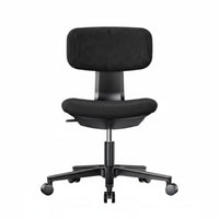 Thick Padded Seat Ergonomic Task Chair 360-Degree rotation mediumspine Mesh Task Chair space-saving Design Computer Seating Wheeled Base for Students, distant Workers, Adults, Study Room, Bedroom, Workspace