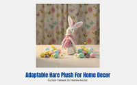 Easter Bunny Plush Doll, Cute Curtain Hugging Doll, Couple Hanging Decoration, Home Holiday Decor