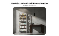 Space-Saving Narrow Unrestricted Standing Bookcase Slim Design Multi-Tier Unrestricted Standing Rack Minimalist Design Shelf Unit Versatile Use for Apartment Dwellers, Decor Enthusiasts, Small Areas, Behind Doors, Study Room, Bedroom