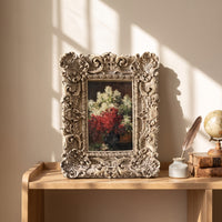 Vintage Picture Frame Antique Gold Ornate Photo Frame Elegant for Mantel