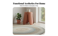 Stackable Petal Design Stool Long-Lasting Backless Seat Heavy-Duty Home Furnishing for Homeowners, Adults, Dining Room, Bedroom, Entryway