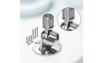 Antenna Base with Mounting Screws Rust Proof Antenna Mount with Ratchet Base Polished Ratchet Mount for Boat Owners, Boaters, Boats