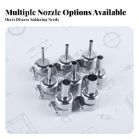 High Temperature Resistant Hot Nozzle Long-Lasting BGA Rework Nozzle Locking Screw Design for DIY Enthusiasts, Electronics Repair