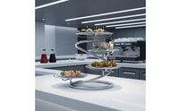 Tiered Serving Stand Multi-Level Spiral Serving Stand Tabletop Space-Saving for Hosts, Parties, Buffets