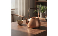 Copper Kettle Handartisanal Copper Teapot Traditional Kettle with Removable Lid for Tea Lovers, Collectors, Kitchen