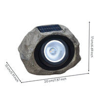 Automatic on/off Solar Lamp with Rock Exterior Dusk-to-Dawn Solar Garden Rock Light Waterproof Stone Lamp Weatherproof for Homeowners, Gardeners, Yard, Pathway, Flower Bed