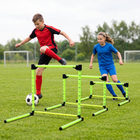 Folding Adjustable Hurdles Lightweight Adjustable Agility Hurdles Soccer Hurdle Compact Storage Training Set Versatile