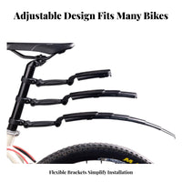 Retractable Mudguard Set Long-Lasting Telescopic Bike Mudguard Cycle Mudguard Set Lightweight Front and Rear Mud Flaps Quick
