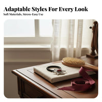 Elastic Hair Band High Elasticity Vintage Metal Hair Elastic Turquoise Tail Holder Secure Hold Long-Lasting for Women