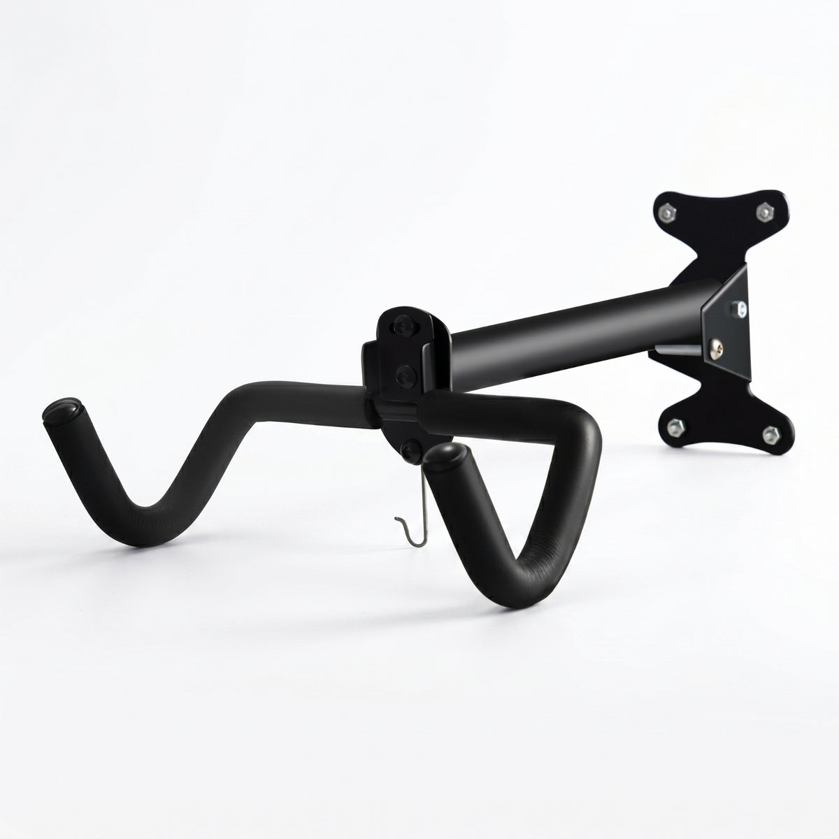 Space-Saving Bike Rack with Padded Hooks Scratch-Resistant Bike Wall Mount with Hook Anti-Slip Horizontal Cycle Wall Mount Heavy-Duty for Cyclists, Apartment, Garage
