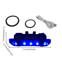 USB rechargeable waterproof tail light
