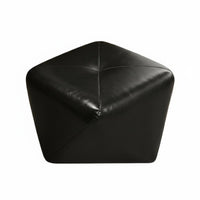 Solid Wood Frame Faceted Upholstered Pouf Sturdy Construction Low Stool Long-Lasting Footstool Space-Saving for Homeowners, Apartment Dwellers, Students, Living Room, Entryway, Cloakroom, Bedroom