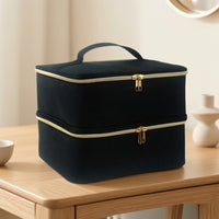 Nail Polish Bag with Handle Portable Nail Bag with Handle Organizer Case Compact Padded for Manicurists, Travel