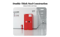 Cabinet Fire Resistant Fire Resistant-Resistant Cabinet Lockable for Lab Technicians, Industrial Professionals, Lab, Warehouse, Workshop