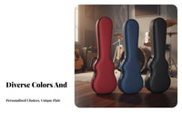 Ukulele Case Padded Lightweight Ukulele Case Musical Instrument Accessory Soft Interior Wear-Resistant for Storage, Gigging