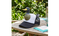Mesh Back Duck Trucker Hat Breathable Cartoon Duck Hat Unique Novelty Cap Playful for Festivals