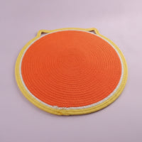 Woven Cat Scratching Mat Easy to Clean Cotton Rope Cat Scratcher All-Season