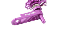 Aluminum Alloy Single Speed Chain Tensioner CNC Machined Twin Pulley Chain Tensioner Automatic Tensioning Drivetrain Part Lightweight Hollow Design for Cyclists