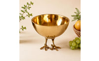 New Chinese Design Chicken Foot Bowl Modern Light Luxury Copper Fruit Bowl Tableware for Coffee Table