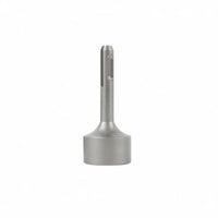 2 Pieces Thickened Steel Pile Driving Bit Stable Fit Concave Striking Head Heavy Duty Percussion Drill Head Single Piece Design for Construction, Repair Work, Metalworking