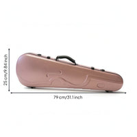 Firm-Body Violin Case Aerodynamic 4/4 Violin Case Rigid for Artists, Students