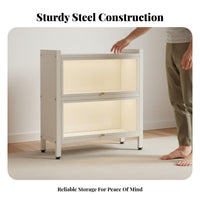 Lighted Steel Display Cabinet Built-in Light Glass Door Bookcase Dustproof Lighted Display Cabinet for Anime Fans, Homeowners, Study Room, Home Office