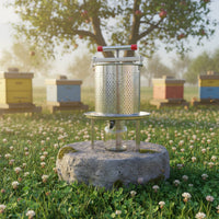 Multi-Purpose Stainless Steel Honey Press Rust-Proof Manual Honey Press Easy to Clean for Beekeepers, Home Winemakers, Apiary, Farm