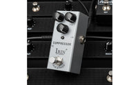 Mini Size Guitar Compressor Pedal Metal Shell Compressor Pedal Sustain Control Music Gear 9V Power Supply for Stage, Studio