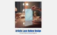 Lace Cutout Temporary Tattoo Sticker, Luminous, Finger, Water Application