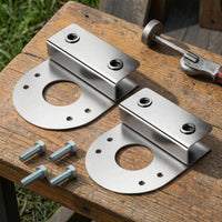 2 Pieces No-Drill Underwater Light Bracket Direct Install Clamp-Style Mounting Bracket 1.5 Mm Thick Hardware for Water Feature