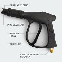 Jet Wash Nozzle and Power Washer for Car Cleaning, High Pressure Car Wash Tool with Aluminum Handle, 2-Pack for Car Washing, Washer Spray