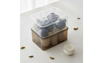 Clear Tea Storage Container with Lid Large Capacity Display Case for Living Room