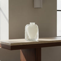 Modern Decorative Vase Glossy White Glaze Vase Waterproof Home Decor for Entryway