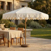 Rope-Pull Parasol Pale Parasol Central Pole for Outdoors