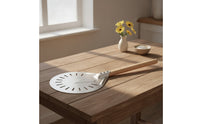 Perforated Pizza paddleResistant Pizza Peel with Wooden Handle Commercial-Grade for Kitchen