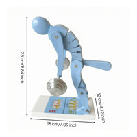 Movable Joints Spine Example ABS Material Lifting Posture Model Blue Support Example Segmented