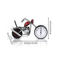 Motorcycle Desk Timepiece Vintage Motorcycle Timepiece for Entryway