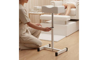 Pedicure Footrest with Padded Top Freestanding Leg Rest Soft for Beauty Parlors