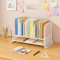 Metal Desk Organizer, 3 Compartments, Office Accessory for Home Office, Rectangular Document Holder, File Organizer for Students