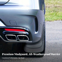 2 Pieces EVA Mudflap Wear-Resistant Car Mud Flap Adaptable Four-Season Mud Guard