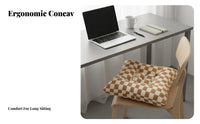 Student Desk Chair Cushion Versatile Soft Tufted Seat Cushion High Resilience Tatami Floor Pillow for Students, Adults, Dorm Room, Bedroom, Bench